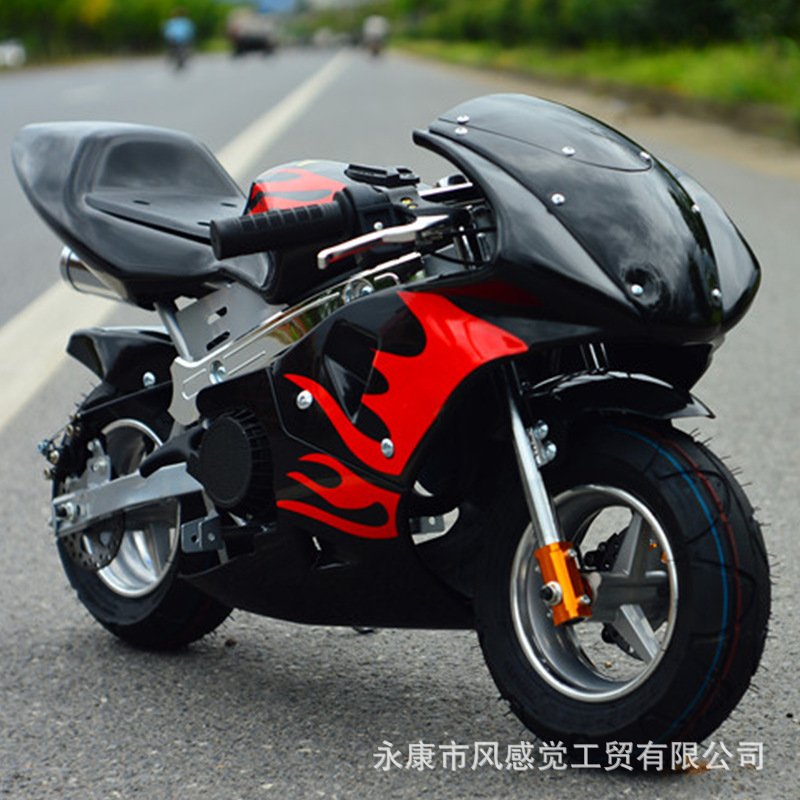 儿童新款迷你摩托车成人小跑车二冲程四冲程汽油小型趴赛机车