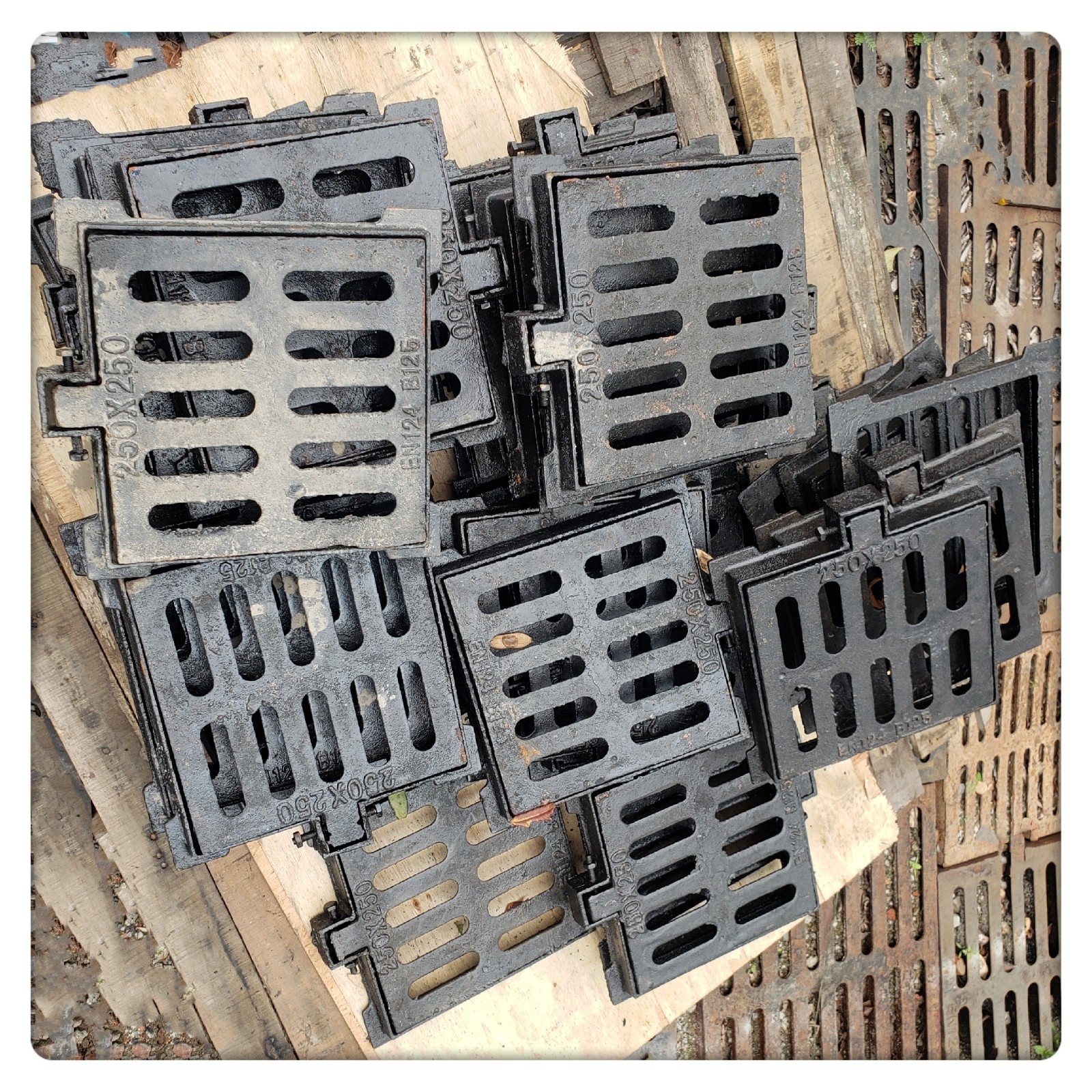 盖安品牌雨水篦子重型450*750成品水篦雨篦排水沟盖板厂家批发0635