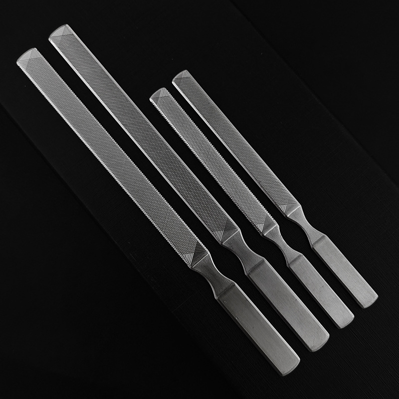 厂家批发修脚锉刀不锈钢指甲锉四面修甲锉美甲工具灰指甲打磨条