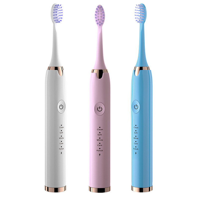 Cross-Border Adult Set Rechargeable Smart Electric Toothbrush Gift Electric Toothbrush Wholesale Magnetic Suspension Sonic Toothbrush