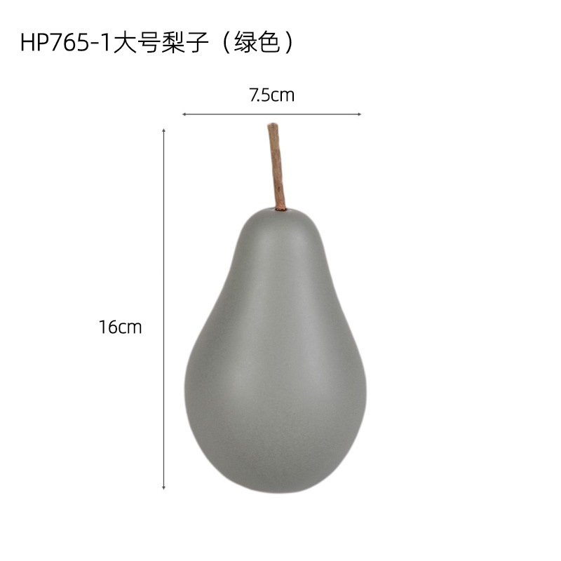 Nordic Ins Style Fresh Ceramic Pear Decoration Home Decoration Creative Living Room Office Decoration Wholesale