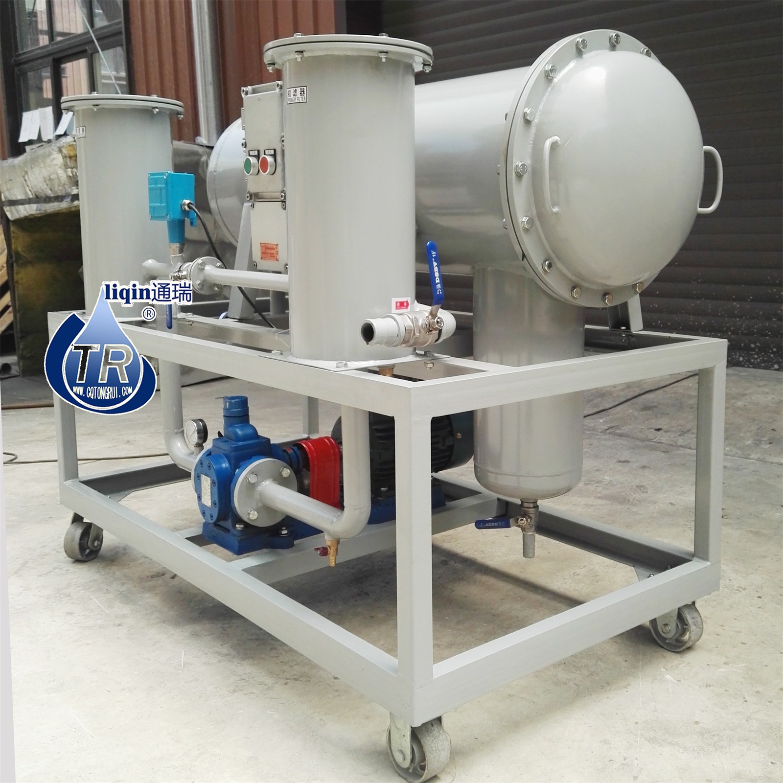 聚结分离式轻质油脱水隔爆电气滤油机(过滤汽油煤油柴油轻燃油)