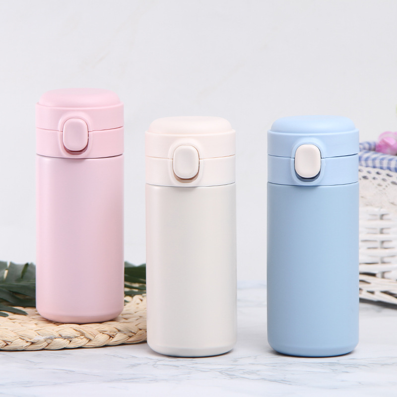 Creative Mini Pea Cup Cute and Compact Advertising Gift Cup Double Layer Vacuum Portable Bounce Cover Thermos Cup