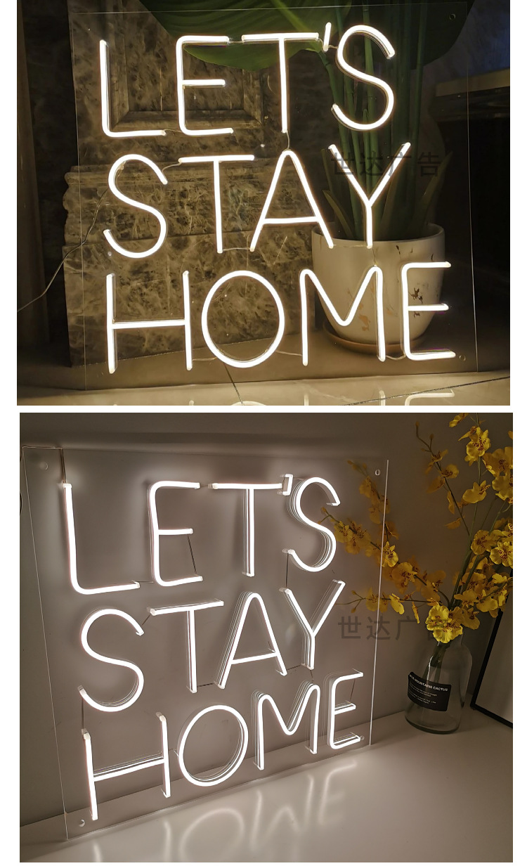 霓虹灯造型发光字广告牌创意灯酒吧霓虹装饰灯外贸亚马逊跨境专供