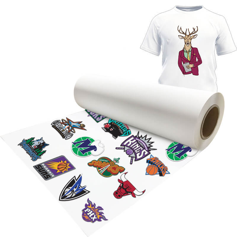 跨境专供pu打印膜51cm*25m 弱溶剂墨水打印刻字膜烫画热转印膜