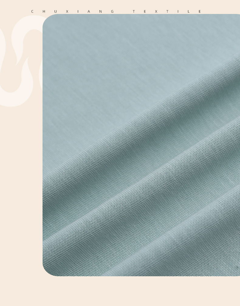 凉感黑科技 降温负离子棉t恤汗布 春夏玉石粉纤维短袖面料 冰氧酷