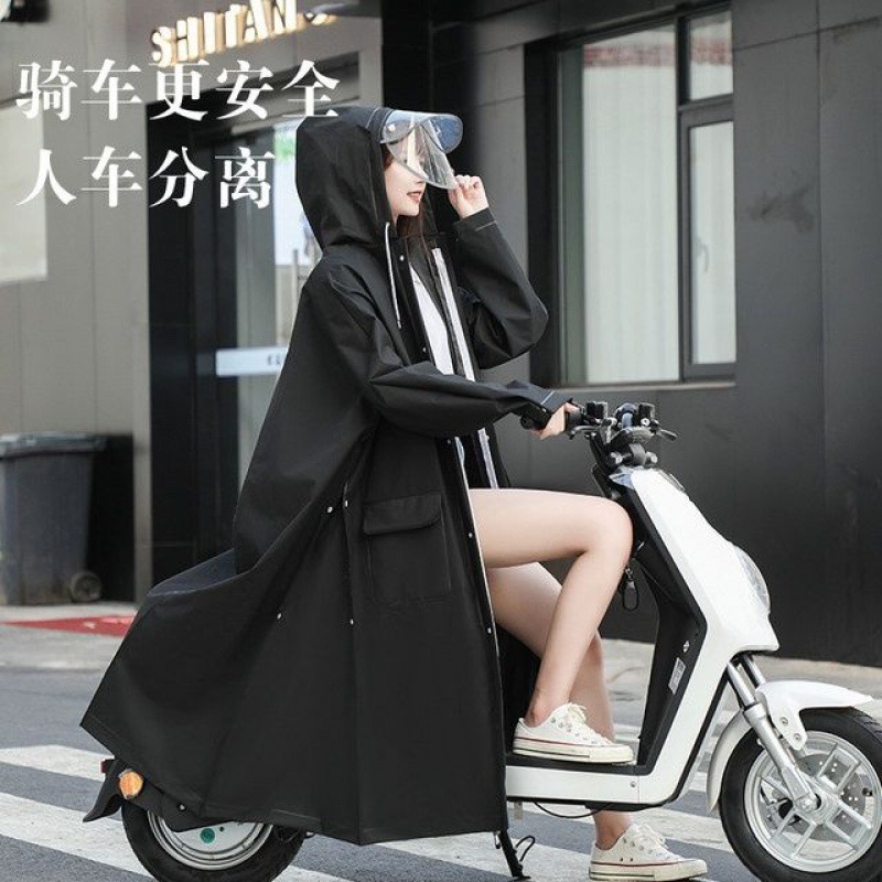 Electric Bike Raincoat Wholesale Long Body Rainproof Single Men and Women Body Adult Summer Bicycle Battery Car Poncho