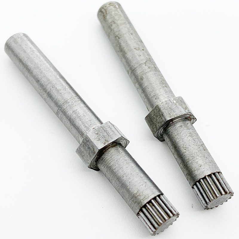 厂家 加工定制转子减速齿轮 电机转轴 齿轮轴 传动轴 滚花轴