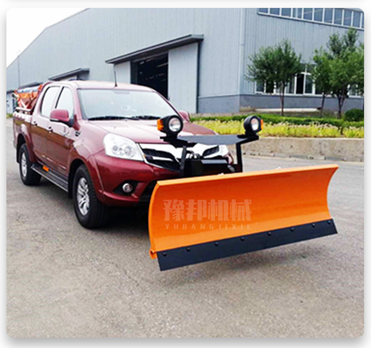 大型车载式推雪铲环卫车皮卡拖拉机装载机改装除雪板市政扫雪设备