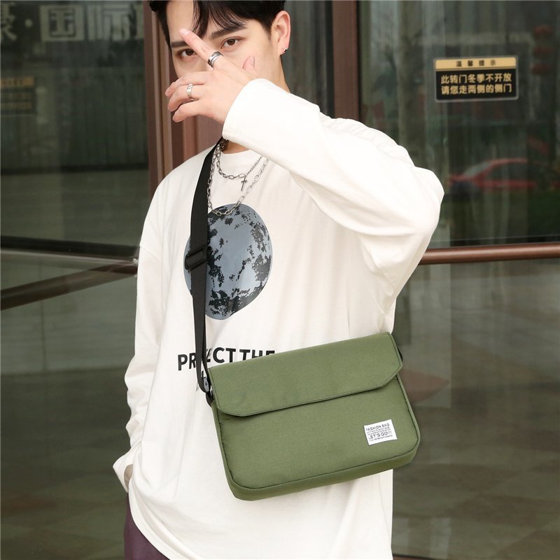 Street Fashion Men's and Women's Same Style One Shoulder Bag 2022 New Autumn and Winter Satchel Casual Simple All-Match Ins Crossbody Couple's Pouch