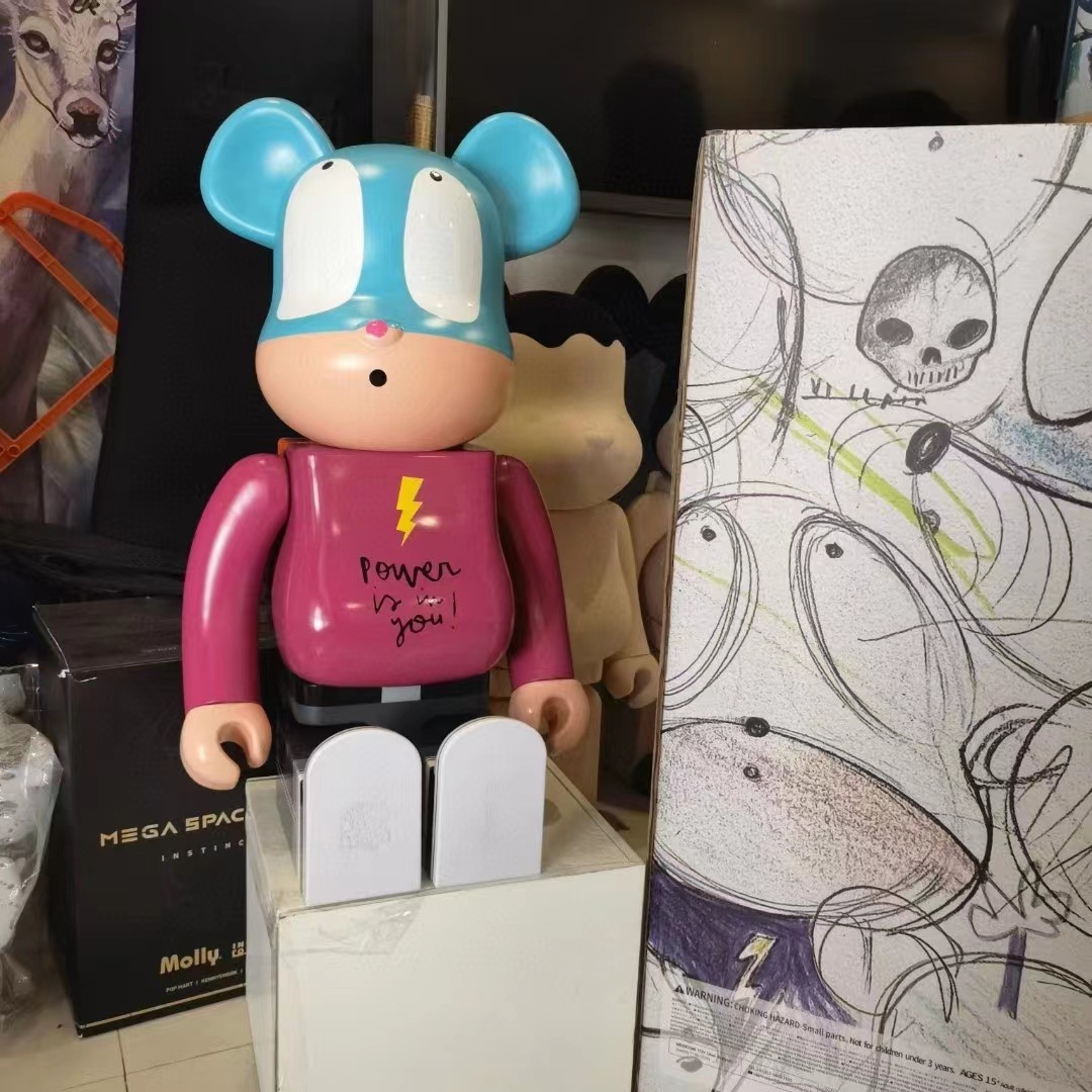 bearbrick 暴力熊漫画家 wally 威利·范德斯汀积木熊1000%公仔潮
