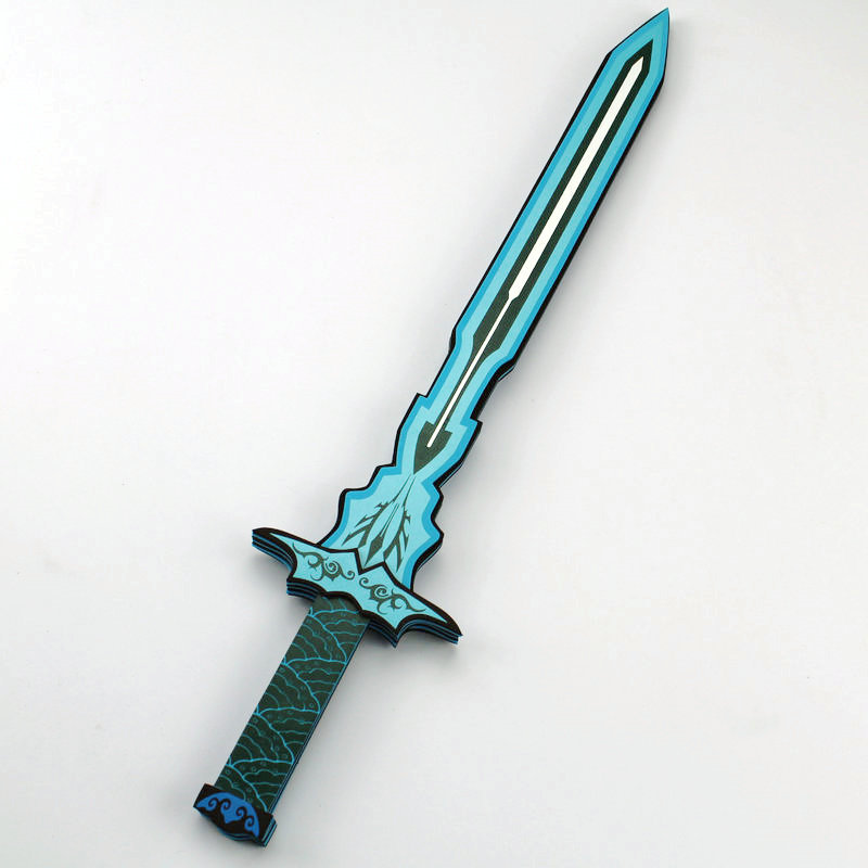 泡棉马赛克儿童玩具 泡沫玩具剑镐 eva钻石刀剑游戏海绵道具厂家