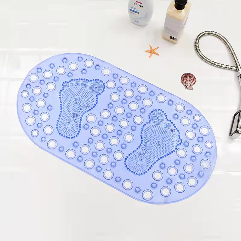 PVC Non-Slip Wear-Resistant Bathroom Mat Bathtub Mat Shower Mat Transparent Feet Fresh Bathtub Mat