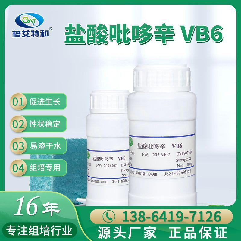 组培可用盐酸吡哆辛食品级维生素b6 含量99.5%生物分析试剂培养基