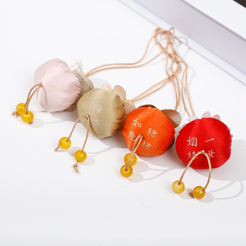 Dragon Boat Festival Sachet Perfume Bag Blessing Perfume Bag Lucky Persimmon Persimmon Sachet Car Protective Talisman Mobile Phone Ornaments Hand Companion