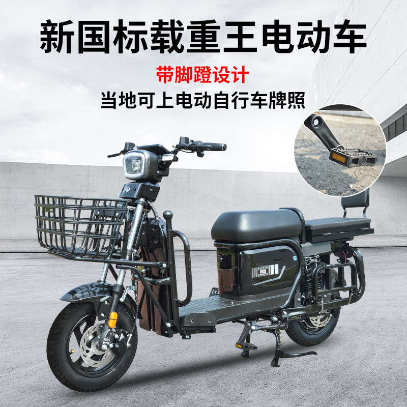 电动车厂家直销新国标可上牌载重王长续航电动车电动自行车摩托车
