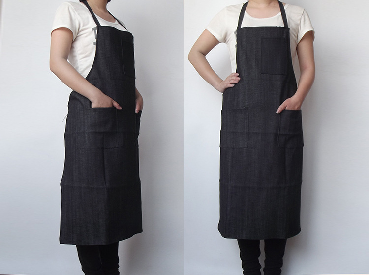 牛仔围裙工作围裙男女成人工厂工业加厚耐磨围腰劳保电焊防污围裙