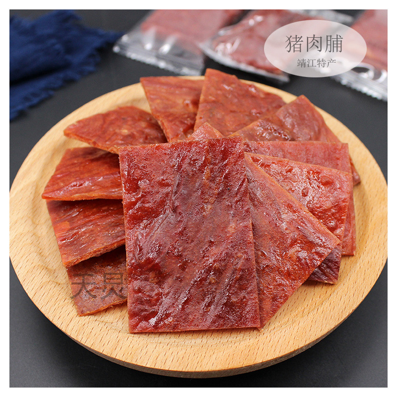 靖江特产猪肉脯独立小包装400g肉铺小吃猪肉干网红休闲