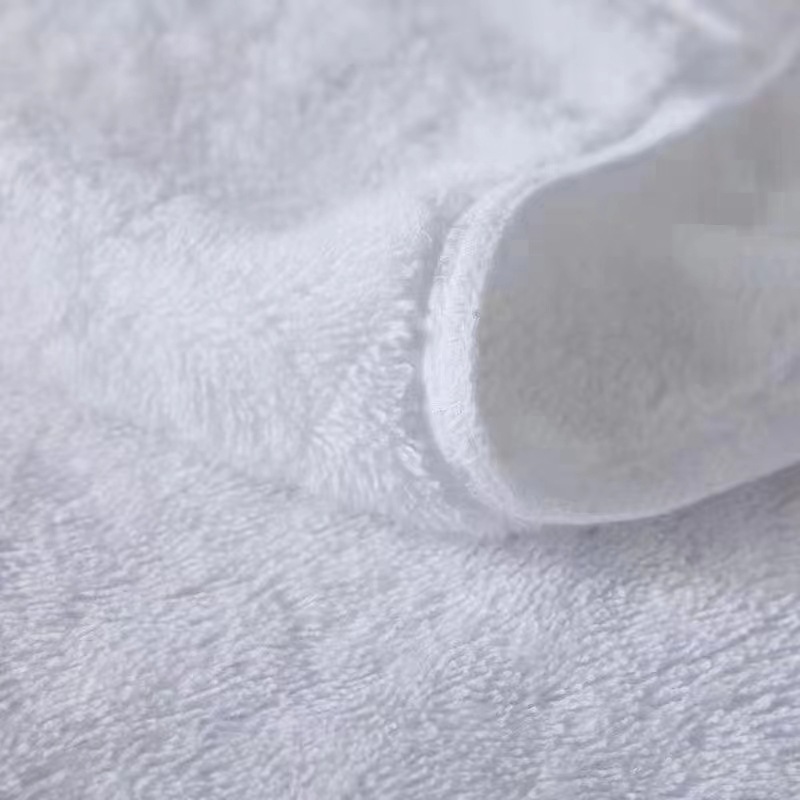 White Bath Towel Hotel Hotel Dedicated Bath Towel Towel Pure Cotton White Thick Platinum Broken 16 Spiral Fixed Logo