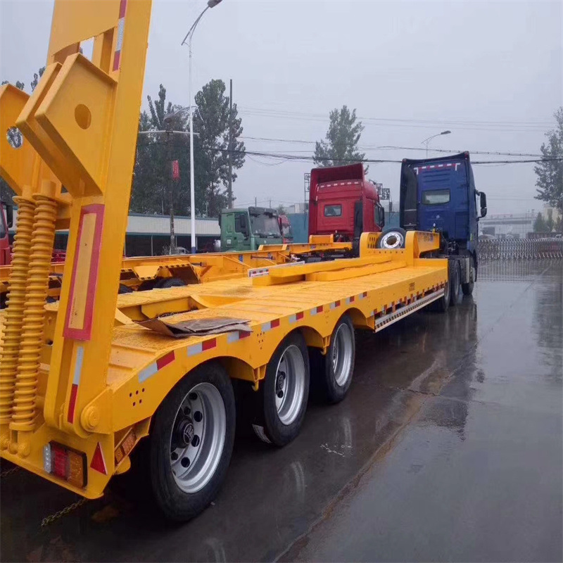 六桥爬梯板车 多轴线挂车 五线十轴四线八轴半挂车低平板半挂车