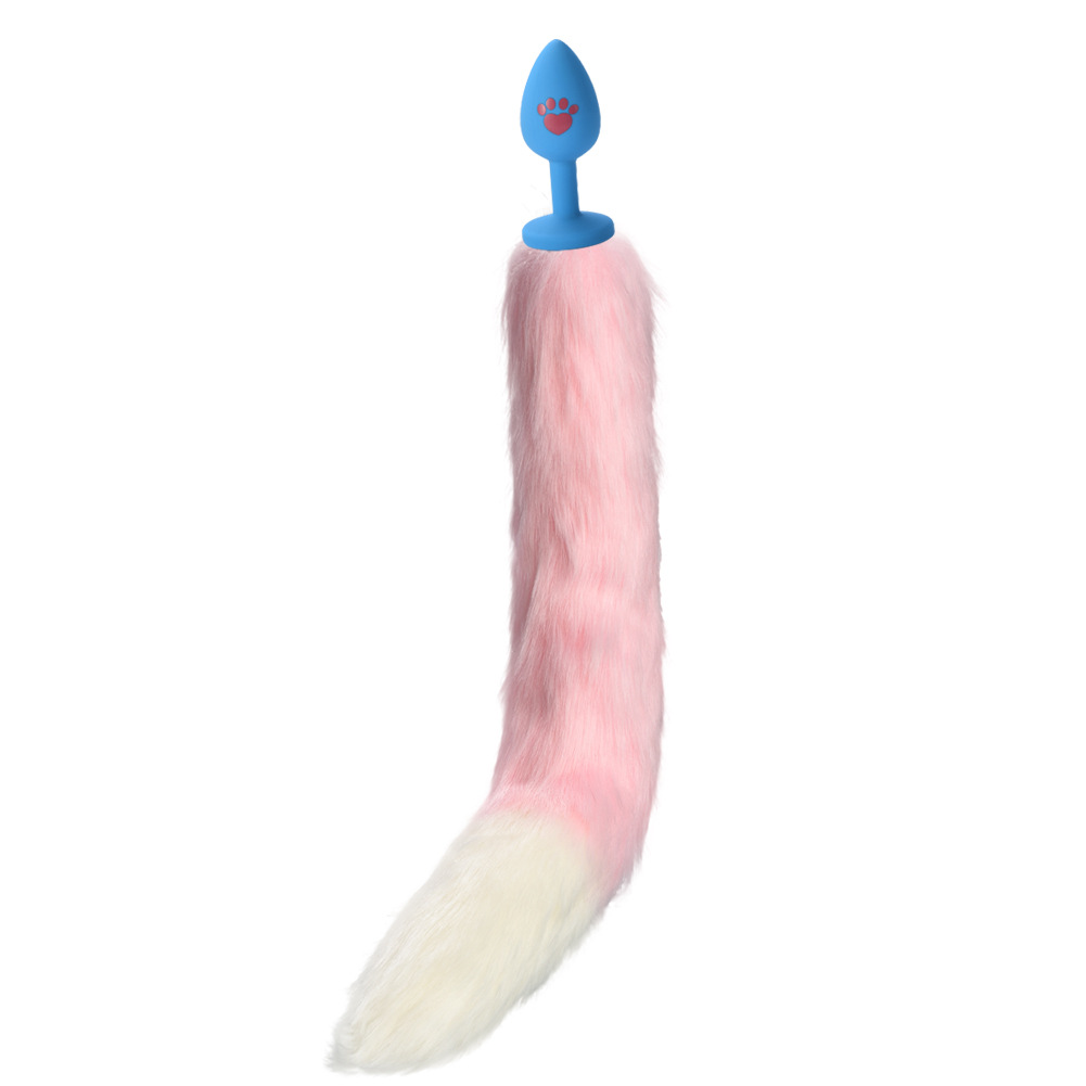 New Artificial Fox Tail Silk Screen Cat's Paw Silicone Butt Plug Alternative Sex Toys Foreign Trade American Adult Supplies