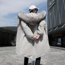 年新款棉衣男士冬装潮牌外套中长款加厚潮流韩版冬季帅气棉服