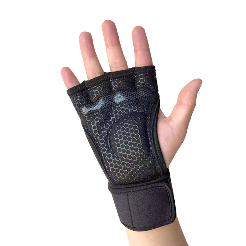 健身护掌护手引体向上硬拉助力带男女单杠训练护腕防起茧手套