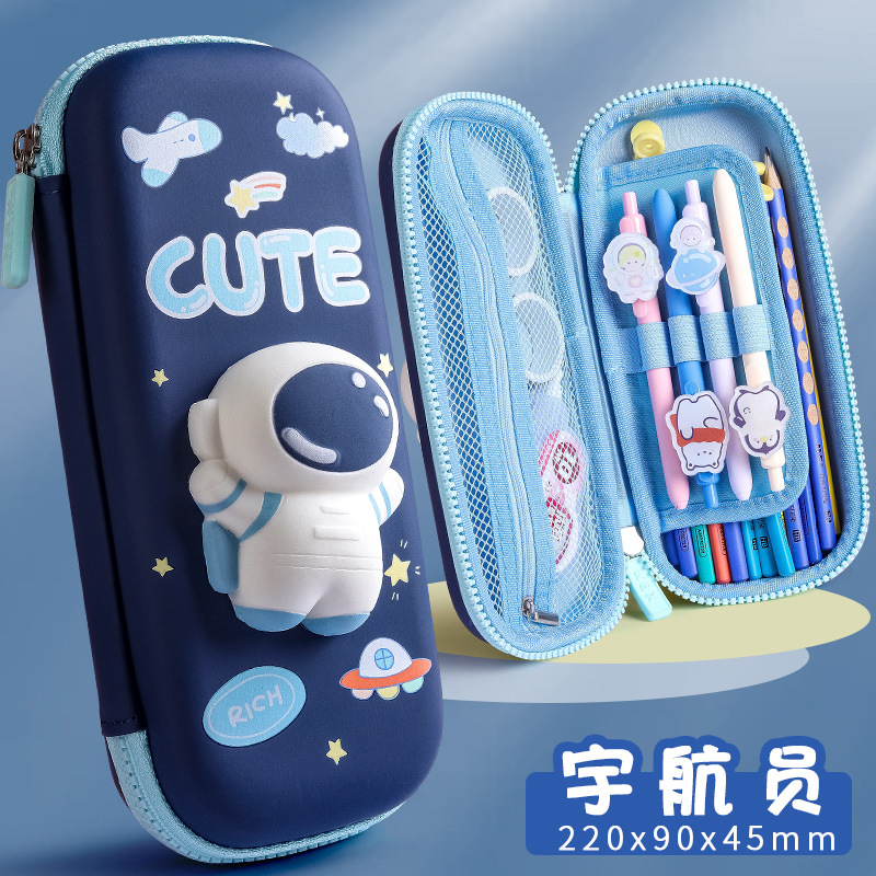 Decompression Pencil Case Girl High School Primary School Student Large Capacity Ins Japanese Stationery Box Double Layer Decompression