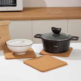 软木方形餐锅垫防滑家用锅垫隔热盘垫环保餐厅用具户外隔热垫现货