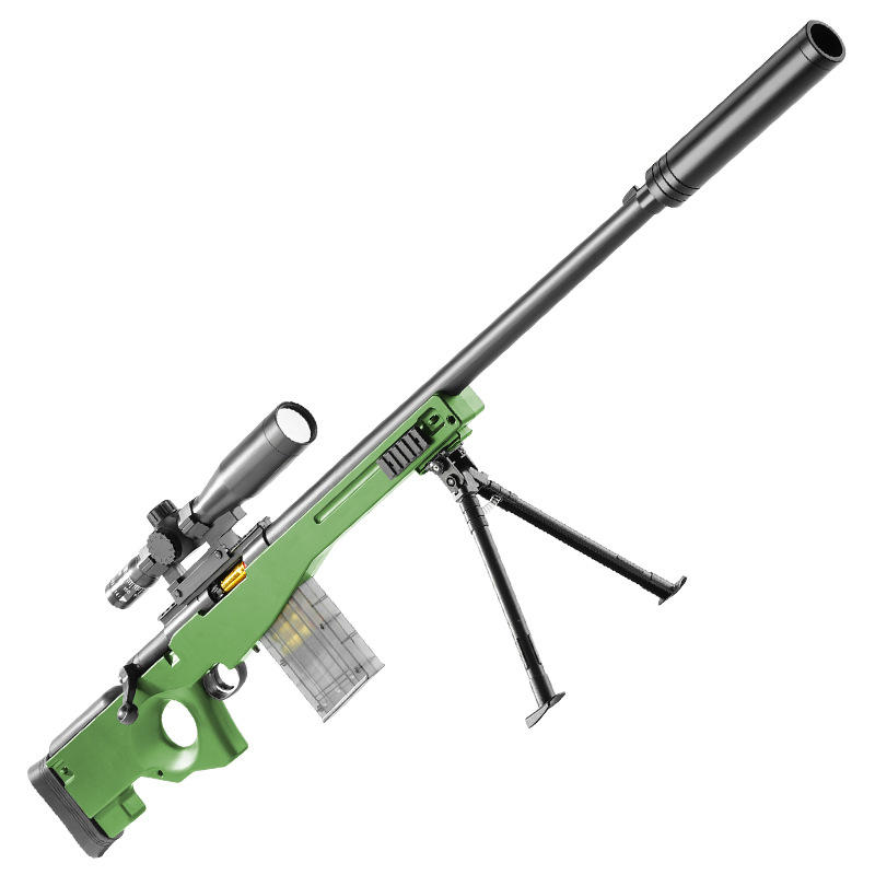 抖音同款悍迪awm抛壳软弹狙击枪diy拼装跳壳软弹枪男孩吃鸡玩具枪