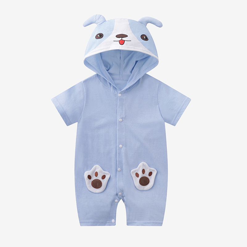 Newborn Small Animal Romper Baby Spring and Autumn Cotton Jumpsuit Baby Autumn Warm Clothes Pajamas Romper Baby Clothes