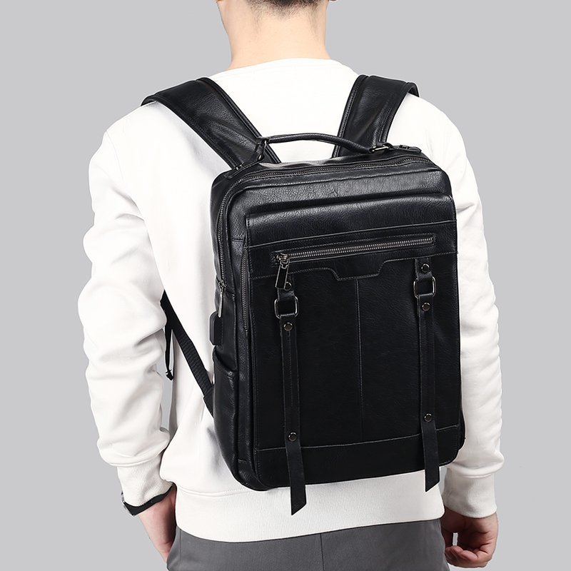 Quality Men's Bag Fashion Backpack Large Capacity Briefcase Computer Bag Casual Backpack Men's One Piece Dropshipping
