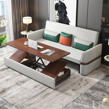 沙发床两用多功能小户型客厅双人可折叠伸缩升降茶几储物布艺沙发