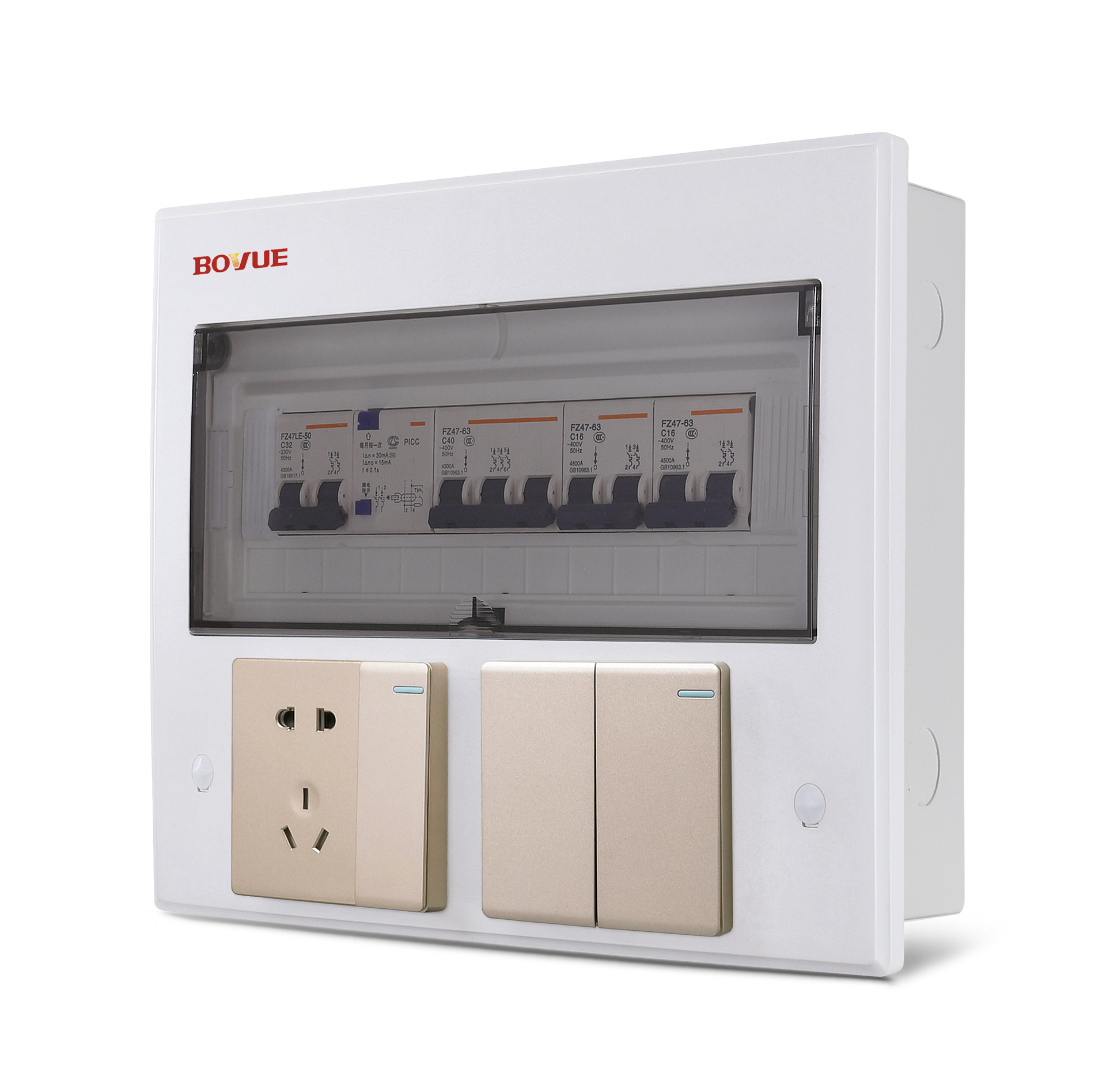 配电箱家用电箱全塑型空气开关盒明装电闸强电箱