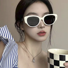 2024年时尚潮网红出街穿搭太阳镜男韩版圆脸防紫外线墨镜女高级感