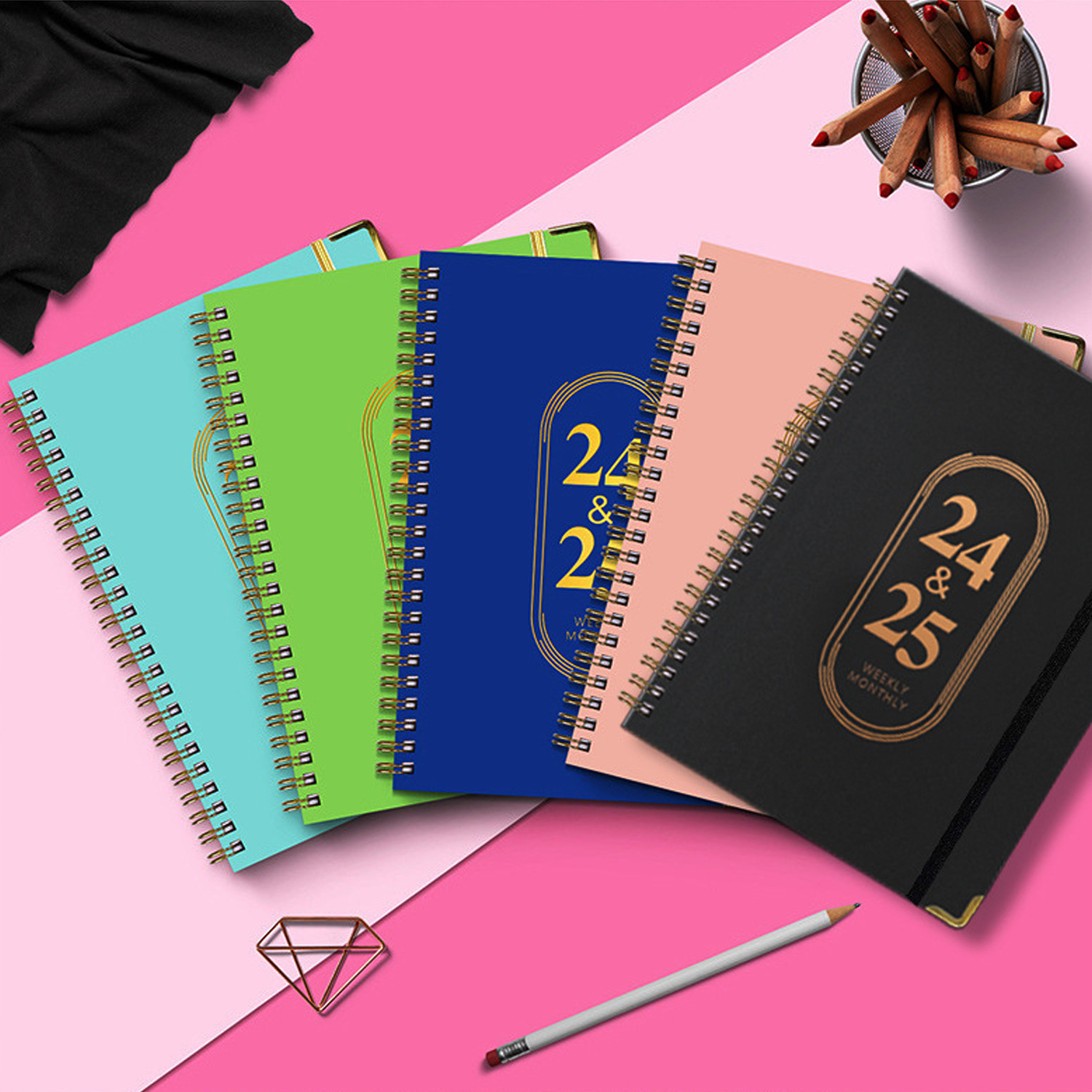 跨境英文便签本周计划本可撕记事本月度总结办公日程留言备忘录