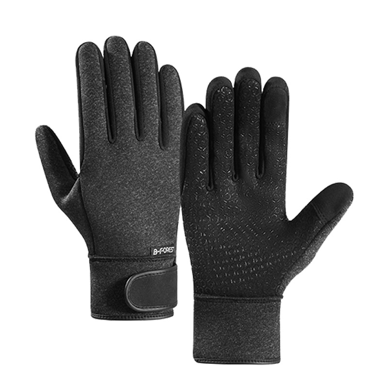 Outdoor Sports Equipment Riding Gloves Autumn Winter Thermal Velvet Waterproof Non-Slip Touch Screen Driving Men and Women Gloves