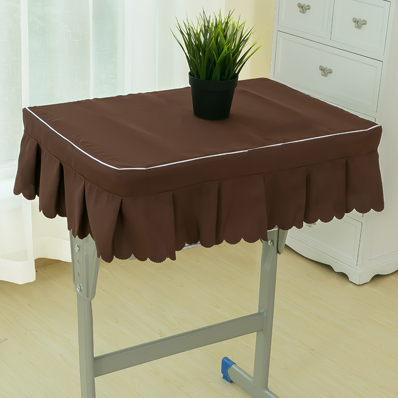 小学生桌布教室课桌套学校课桌布40×60天蓝色书桌套绿色学生桌罩