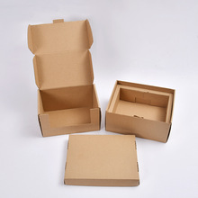 牛皮纸飞机盒批发螺丝钉子齿轮轴承机械配件包装盒可折叠收纳纸盒
