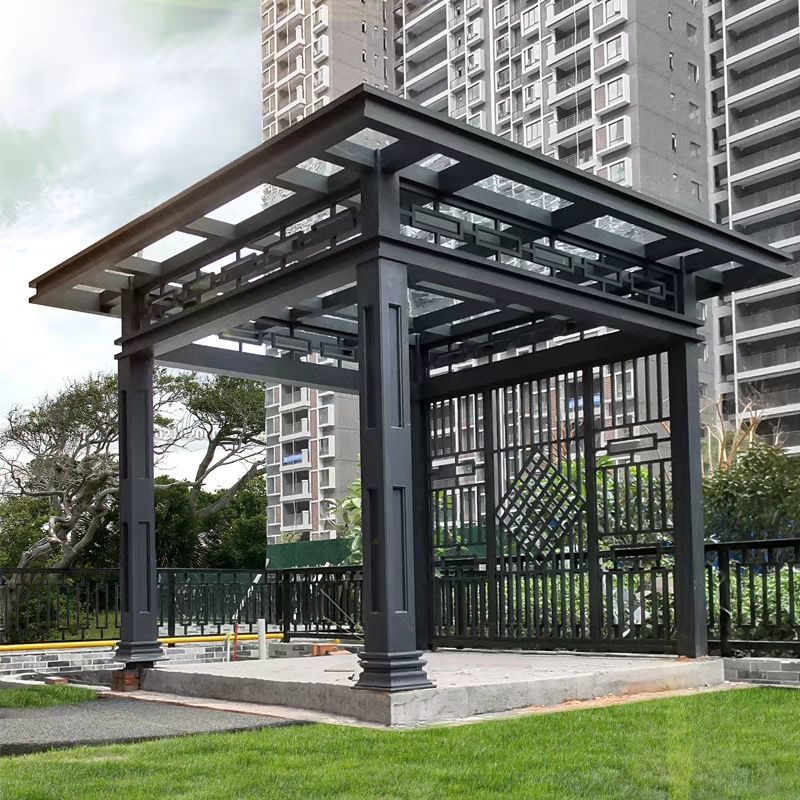 户外庭院凉亭移动室外休闲阳光房凉亭户外轻奢房别墅遮阳棚创意