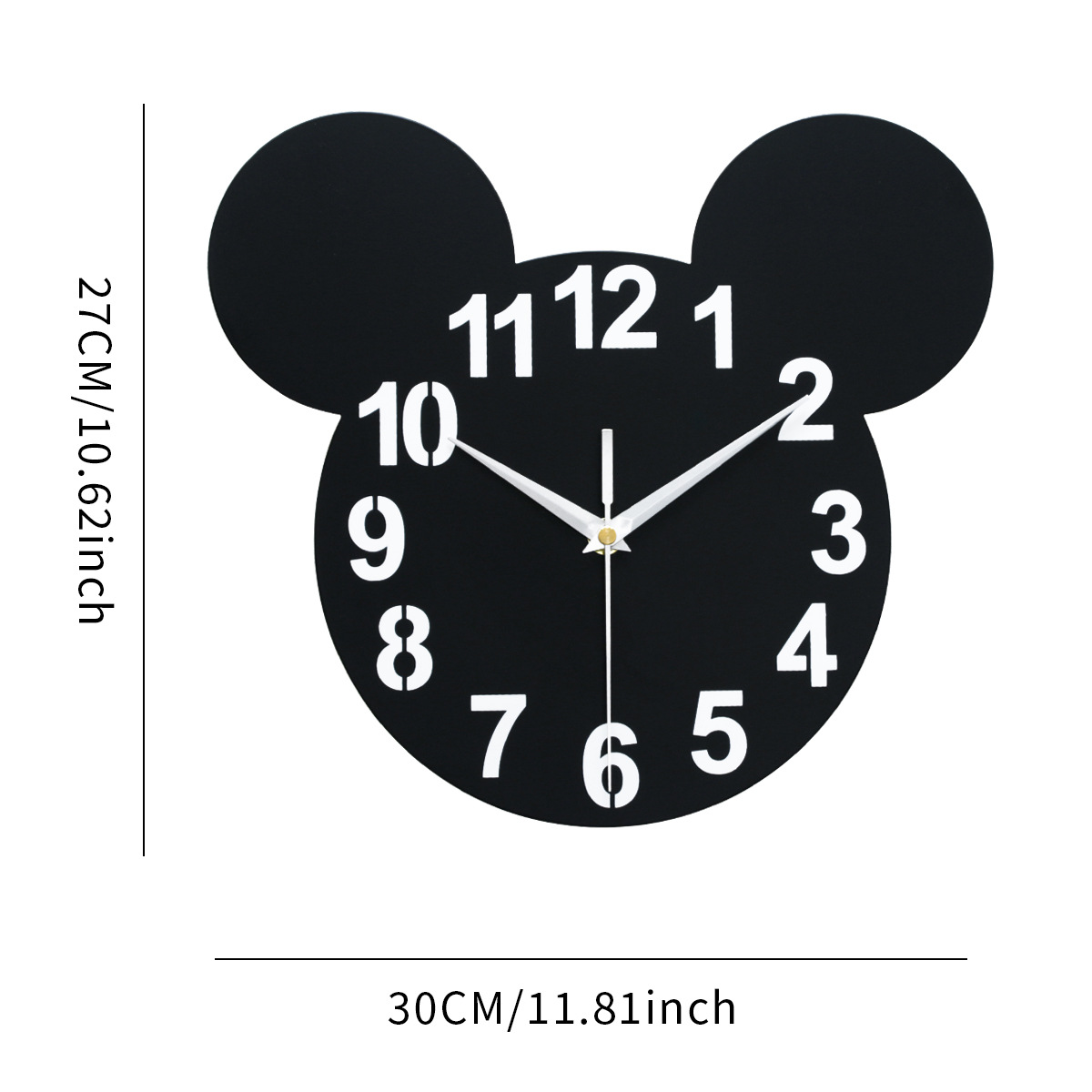 Modern Simple Metal Creative Wall Clock-for Living Room and Kitchen Restaurants and Office Decorations Batteries