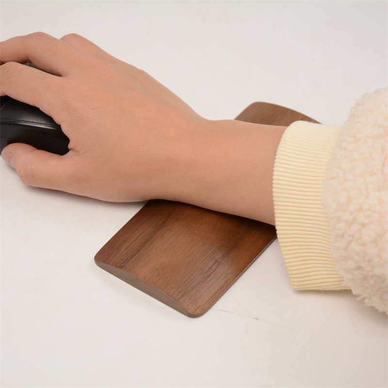 厂家直供木质鼠标手托 黑胡桃木掌托 点经手鼠标创意实木腕托