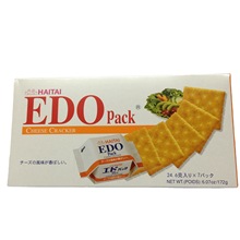 批发供应休闲零食韩国原装进口EDO芝士梳打饼干172克