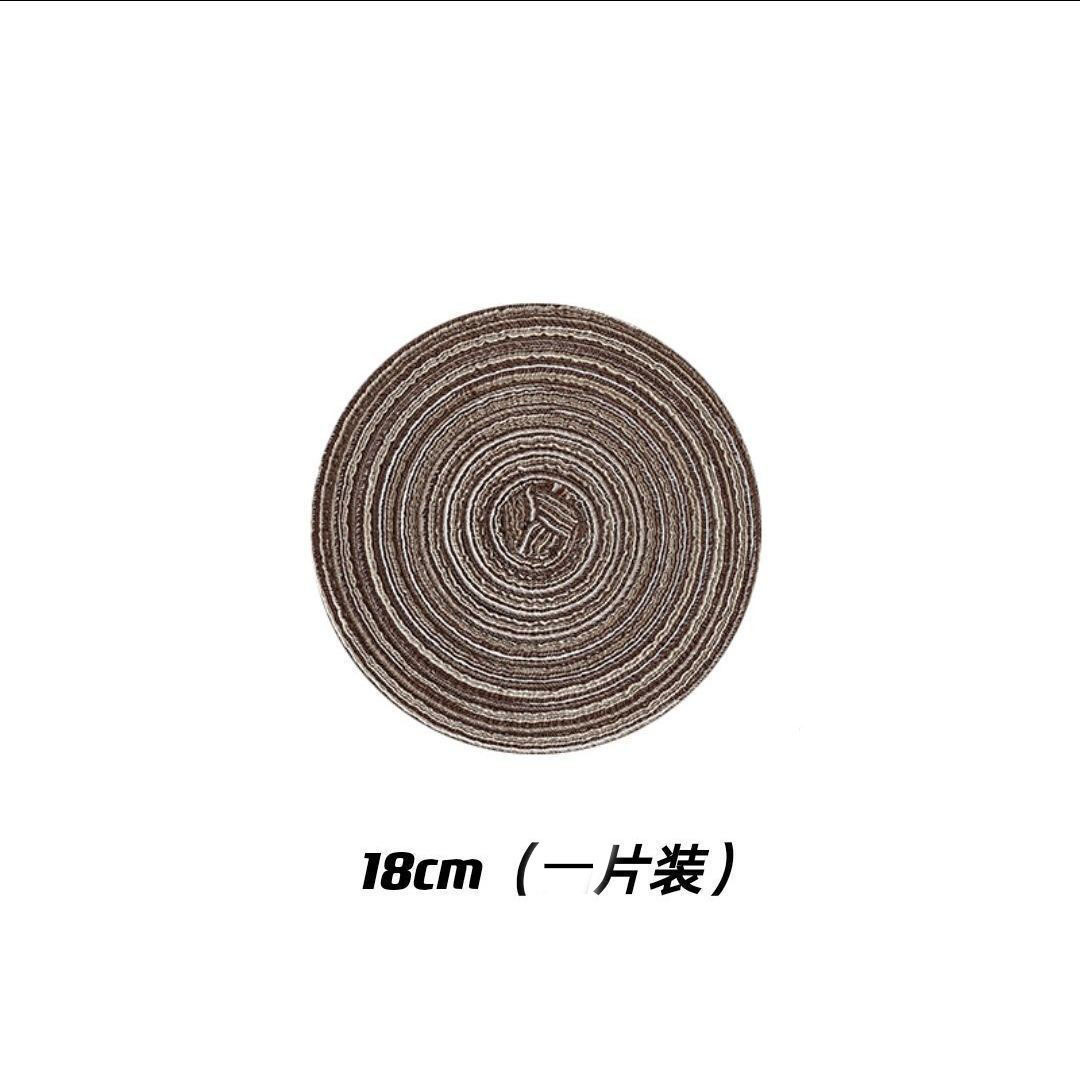 Plate Mat Light Luxury Dining Table Cushion Nordic Style Woven Coaster Placemat Large Size Non-Slip Mat Desktop Dish Mat