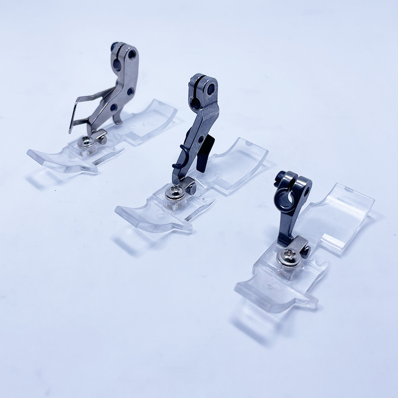 飞马杰克银箭重机拷边机透明压脚耐磨特氟龙拷边机压脚四线底板