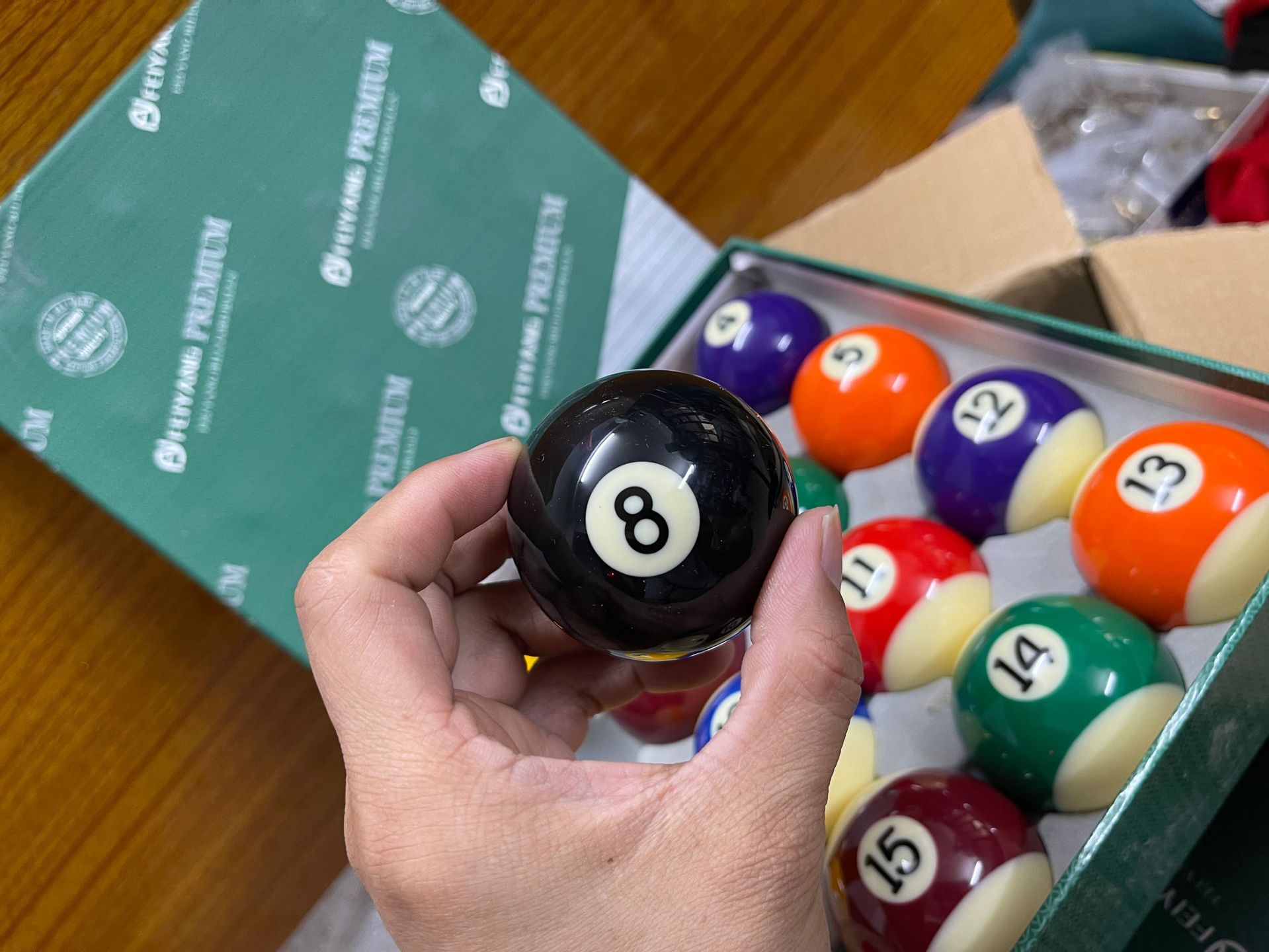 72cm 水晶球子中式黑八台球台球俱乐部-阿里巴巴