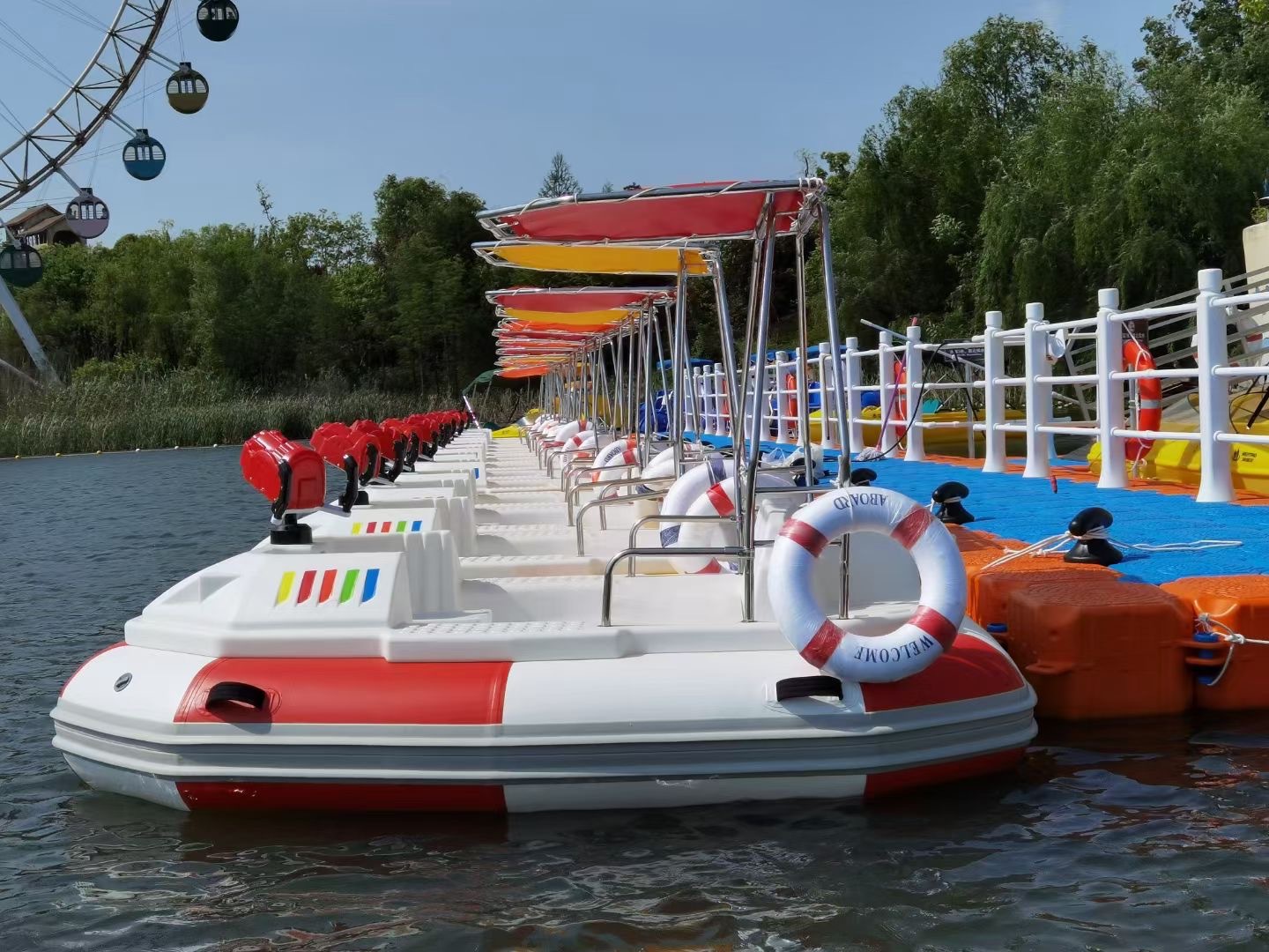 碰碰船 激光碰碰船公园景区观光游乐船 看风景-阿里巴巴