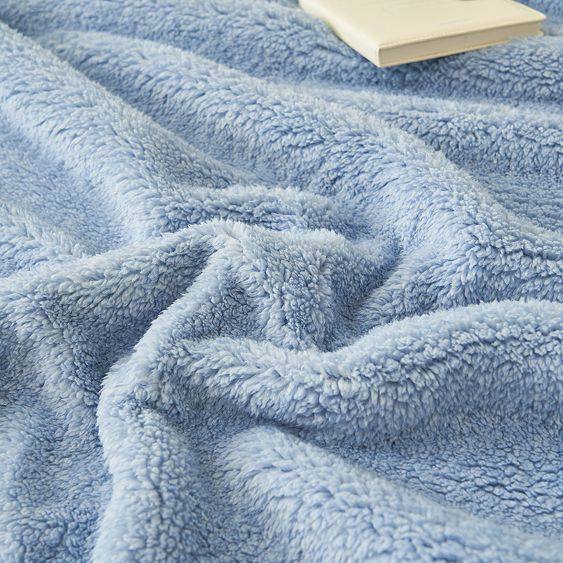 Nap Blanket Student Sofa Cover Cover Blanket Office Single Lunch Break Airable Cover Blanket Winter Coral Fleece Small Blanket