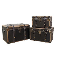 欧式复古木箱子储物收纳皮箱旅行箱百宝箱木盒婚纱摄影道具箱木箱