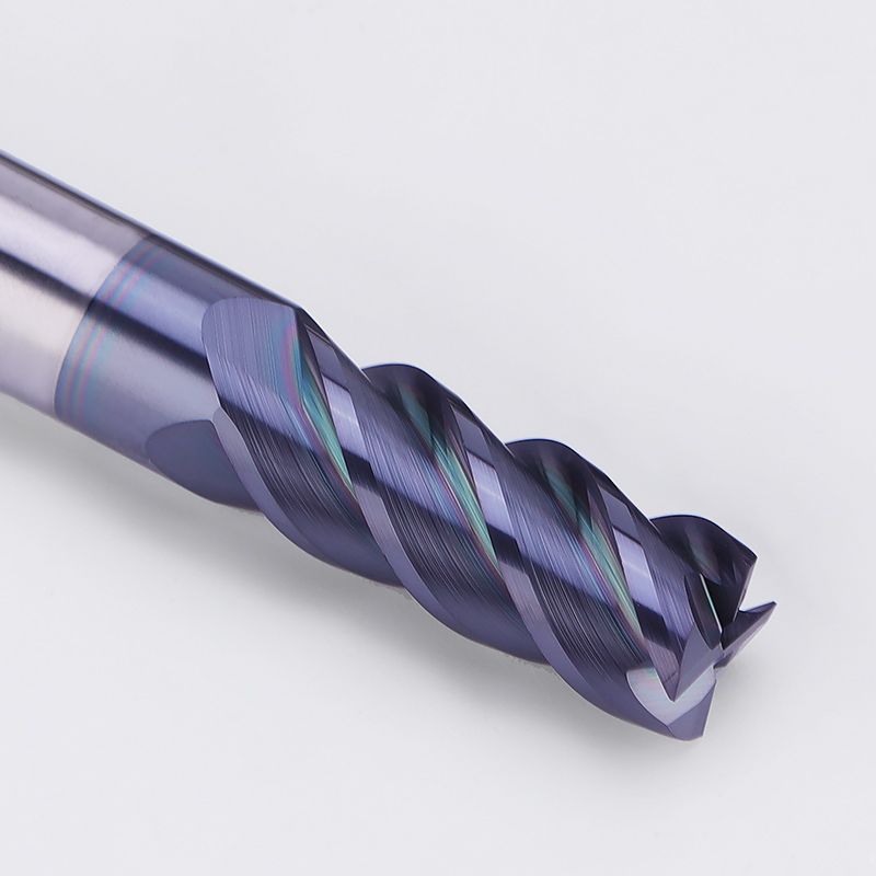 合金55度黑色涂层钨钢铣刀加长数控cnc铣床高速直角平底锣刀具